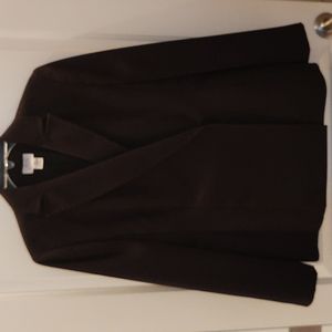 Ann Taylor Loft Black Pinstripe Blazer